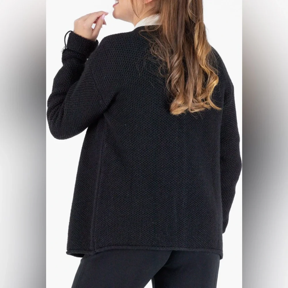 Cache Coeur Black Maternity Cardigan - Picture 2 of 4